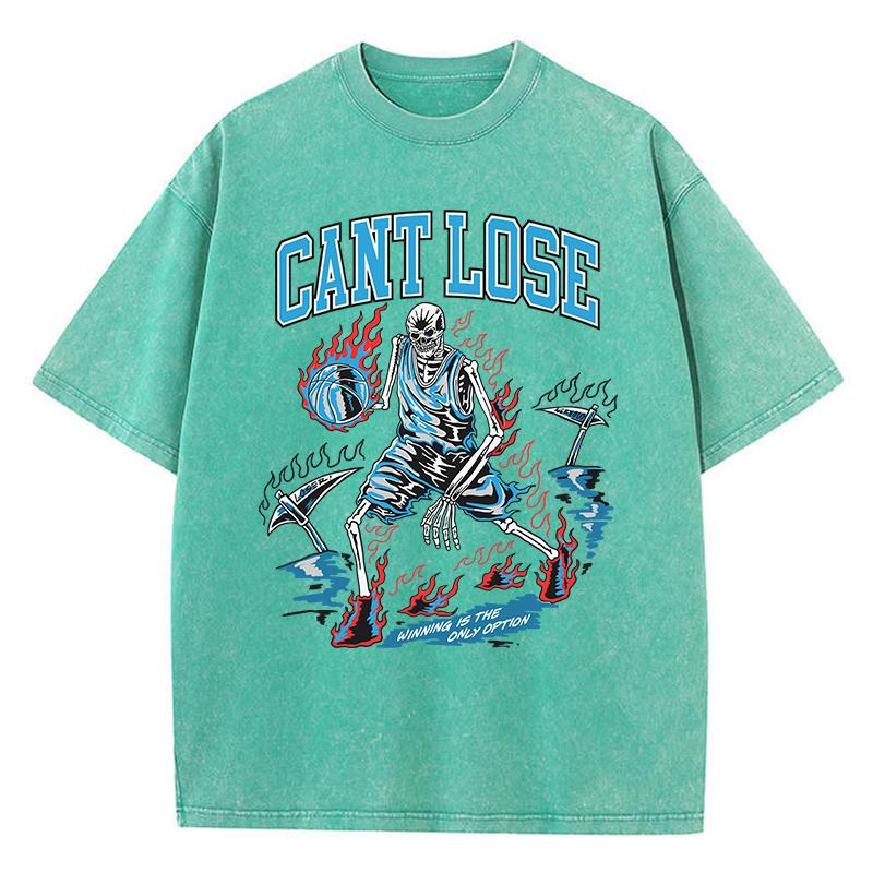 Womans Acid Wash T-Shirts California Basketball Manga Printing Tops Crewneck Oversized Cotton Tee Shirts Trend Clothes