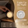 ABS Round Alarm Clock 3.54x4.33in Quartz Alarm Clock Cute Tabletop Clock  For Bedroom