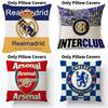 Football Cup Flag Club Linen Cushion Cover For Living Room Sofa Decor