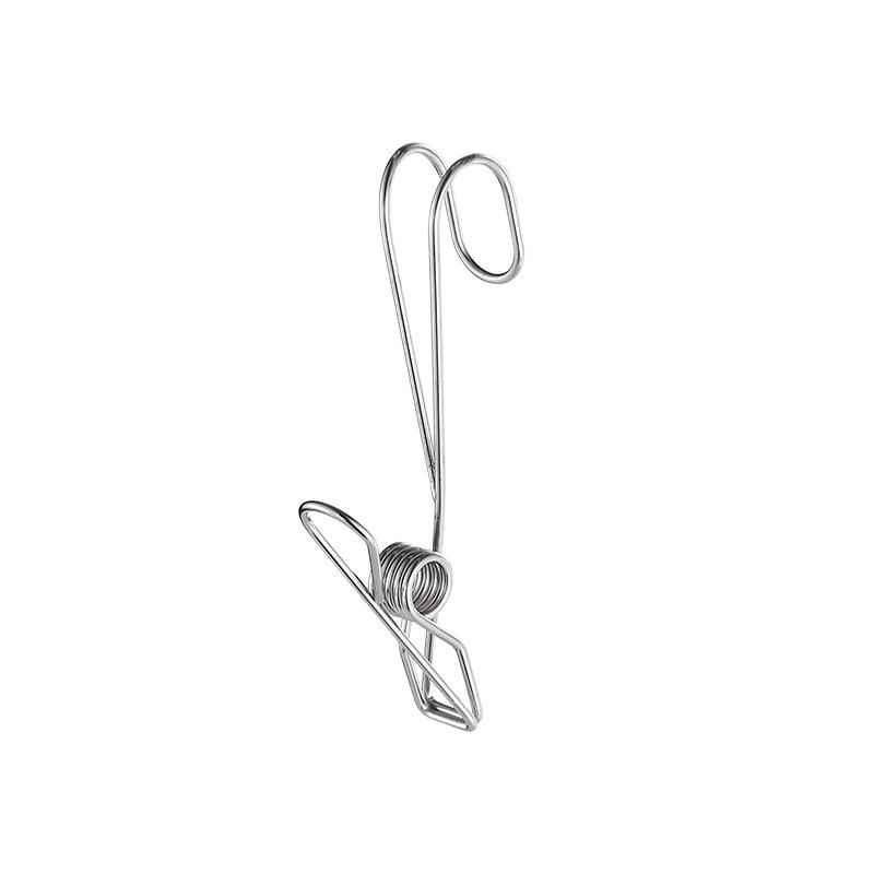 Stainless Steel Windproof Hook & Clip for Clothesline or Documents