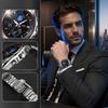 Men's Quartz Watch SKMEI Racing Chronograph Stainless Steel 9346