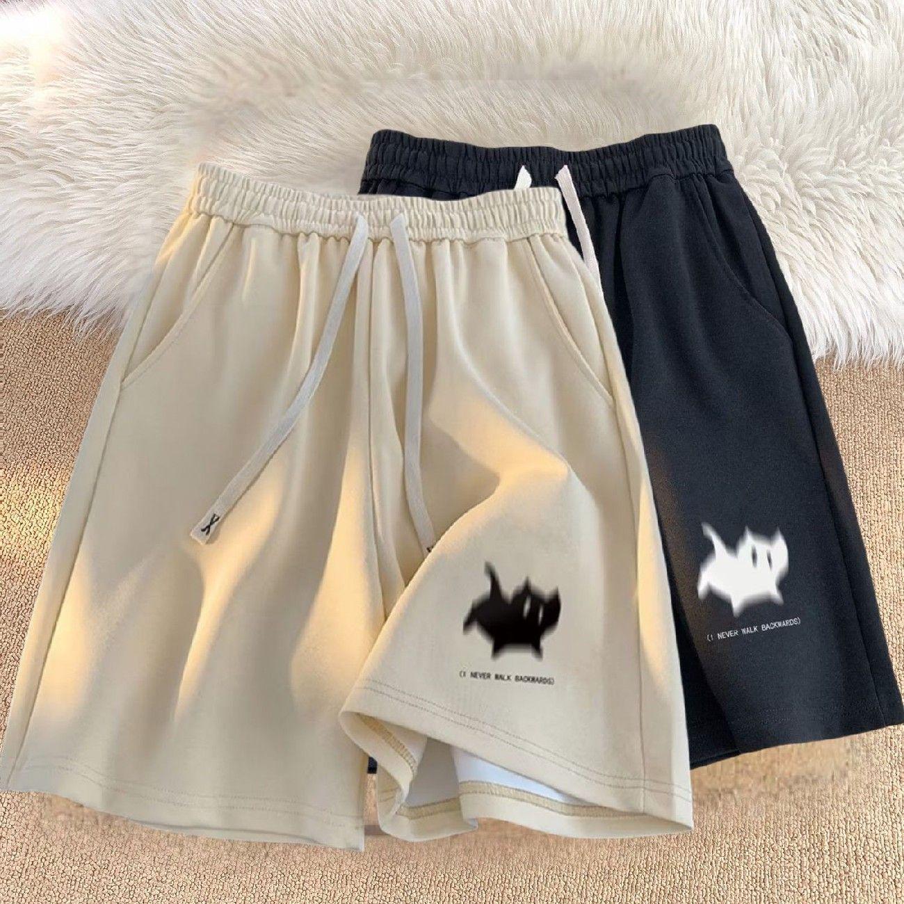 

Summer Cat Print Casual Shorts - Buy One Get One Free, 2026 New Loose Mid-Length Unisex Style. 7XL for 240-265 jin абрикосовый/чёрный
