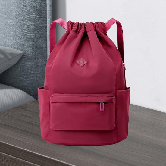Stahovací batoh Vodotěsná taška do tělocvičny Unisex Jednobarevný Školní batoh pro ženy Muže Pláž Plavání Škola Cestování