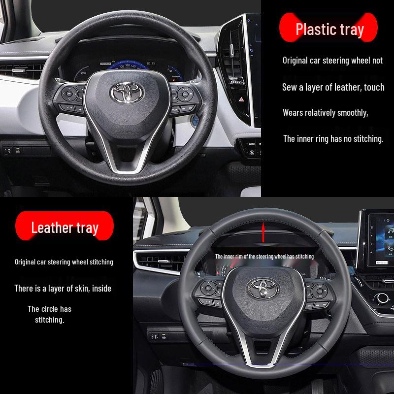 Custom Hand-Stitched Steering Wheel Cover for Toyota Camry, Corolla, RAV4, and Wildlander