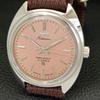 HAND-WINDING VINTAGE HMT KOHINOOR INDIAN MENS PINK COLOR DIAL WATCH A441044-4 HT-a441044