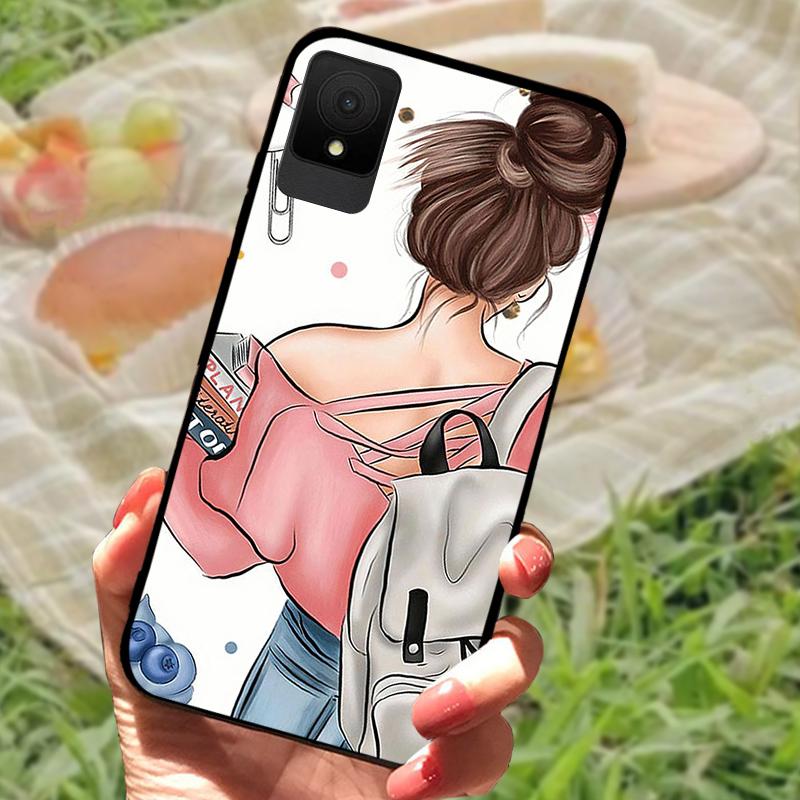 

For TCL 502 Case K11 T432W Soft TPU Protective Silicone Phone Shell For TCL 503 501 Shockproof Coque Bumper Cover Fashion Luxury TCL 501