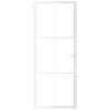 Vidaxl Interior Door, 83X201.5 Cm, White, Esg Glass And Aluminum