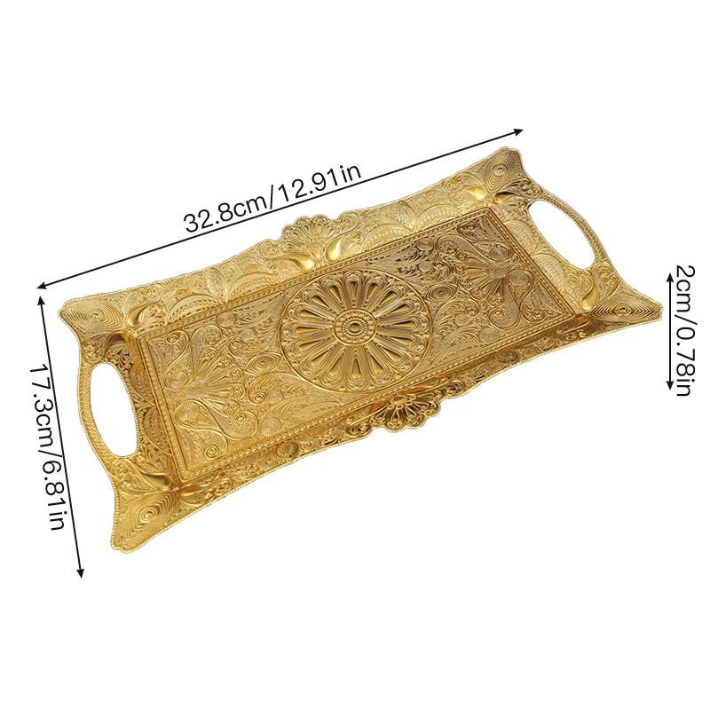 1 creative boat shaped fruit tray, creative metal lunar material snacks, chocolate, nut storage tray with lid.