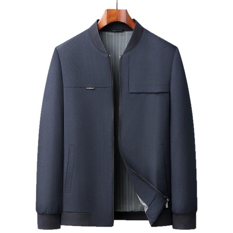 Spring New Men's Jacket Business Casual Baseball Collar Iron-free Anti-wrinkle Fashion Top Men's Jacket