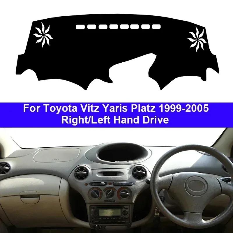 Car Dashboard Cover Non slip pad For Toyota Vitz Yaris Platz 1999 - 2005 Car Dash Mat Sun Shade Pad Anti-UV Cushion 2000 - 2004