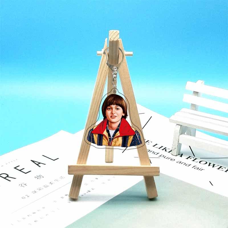 For Stranger Things Mike D'artagnan Eleven Robin Hopper Joyce Acrylic Keychain Custom Cartoons Cute Backpack Accessories Gift