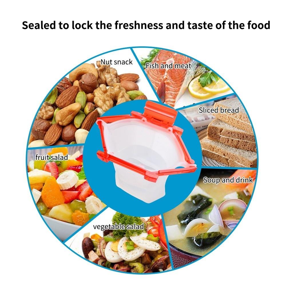 Double Lock Freezer Seal Bags Food-grade Silicone Food Storage Bag Fresh-keeping Bag Fruit
