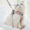 Reflective Pet Cat Harness and Leash Set for Cats Gotas Sphynx Harnesses Walking Dog Leash Mascotas Accesorios Szelki Dla Kota