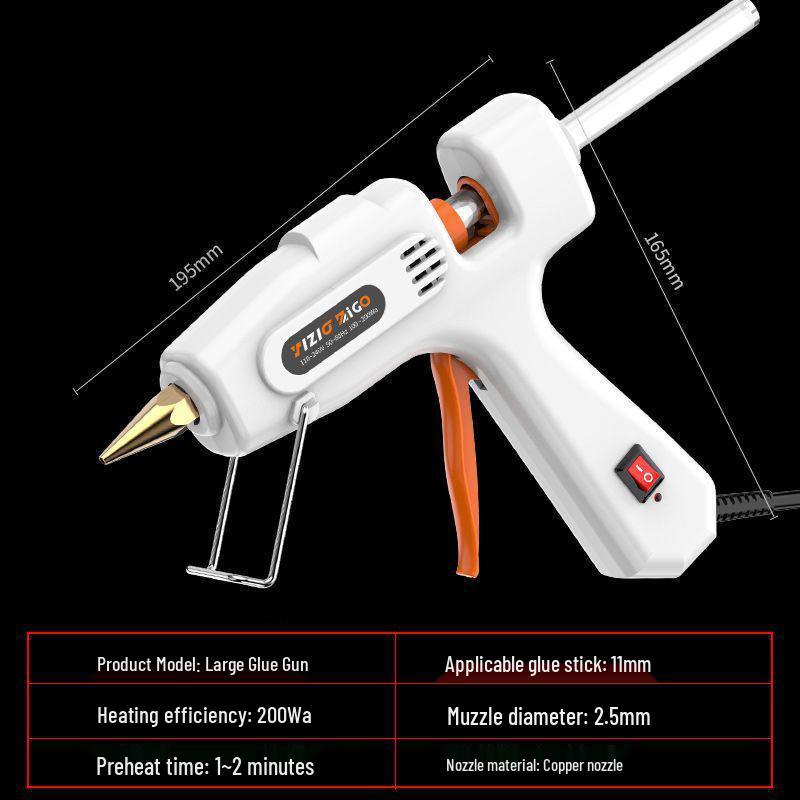 Compact Hot Melt Glue Gun for Students & Household Projects