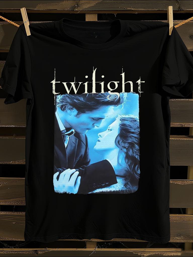 Twilight Movie T-Shirt Mens Tshirt Womens Tshirts with Letters Print Short Sleeves T-Shirt Casual Street Tee Shirt Top
