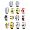 500 Pcs Self-Adhesive Label Stickers Waterproof Removable Heart/Star/Round/Pet Paw Shaped Stickers Roll for Laptops Water Bottles Scrapbooking Crafts