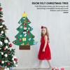 DIY Crafts LED Felt Christmas Tree Toys Door Wall Ornaments Christmas Tree Kids Toy for Gift Christmas Party Decoration for Home