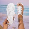 Fashion Women's Fashion Flat Shoes Summer New Round Head Toe Flower Soft Sole Anti-slip Wear-resistant Sandals