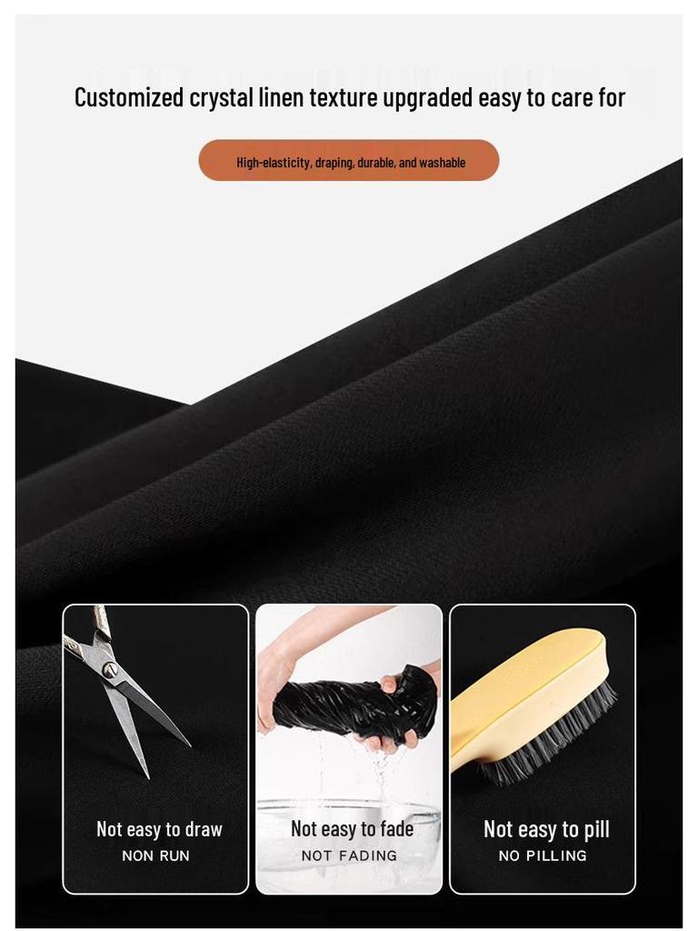 Women's 2025 High Waist Micro Flare Black Pants - Slimming, Elastic, Drape Design for Summer