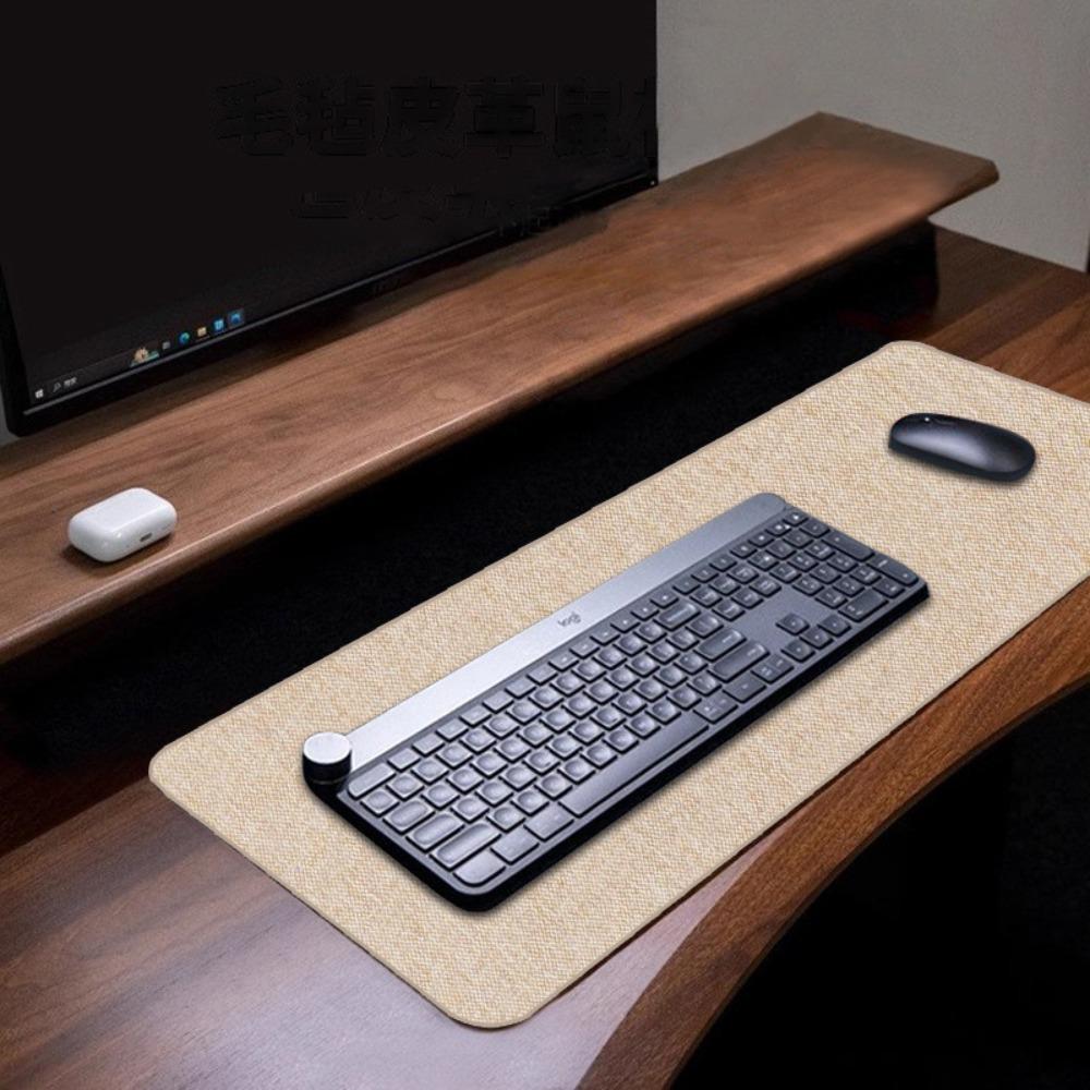 Modern Linen Mouse Pad Rubber Non-slip Computer Laptop Mousepad Large Waterproof Keyboard Mice Mat Home Office