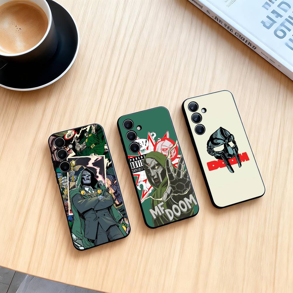 MF-DOOMs-Rapper Phone Case For Samsung Galaxy A73,A72,A71,A70,A53,A52,A51,Others Soft Black Cover