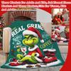 Printed Blanket Christmas Green Flannel Blanket Conditioning Lunch Break Blanket