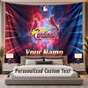 Custom Name Text Tapestry St. Louis Cardinals Personalized Polyester Wall Tapestry For Bedroom And Room