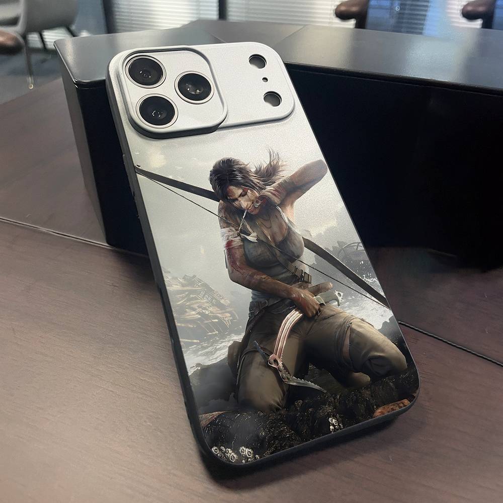 L-Lara C-Croft Phone Case For iPhone 15,16,17,13,14,11,12,Pro,Max,Plus,E,Air,Mini Protect Shell