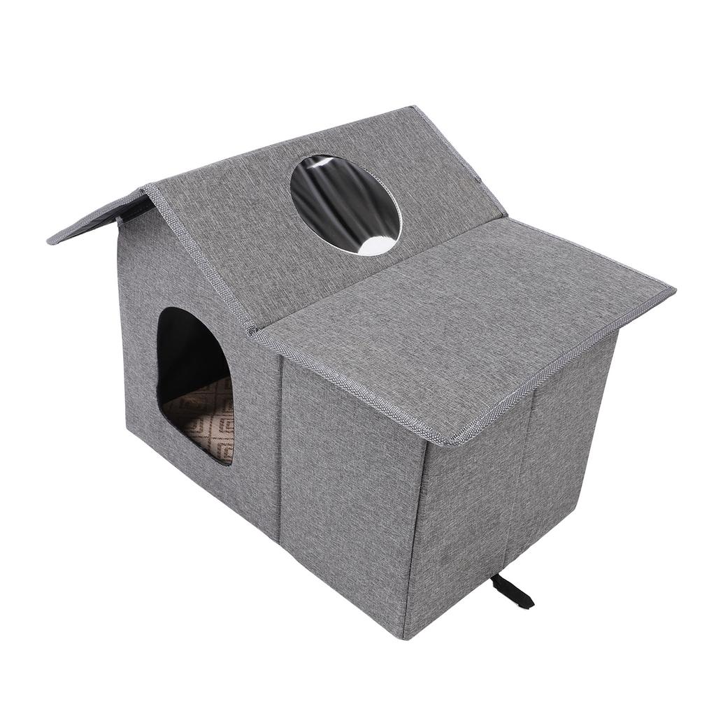 Cat House for Outdoor Cats Foldable Water Resistant Rainproof Feral Cats Shelter Cat Cave