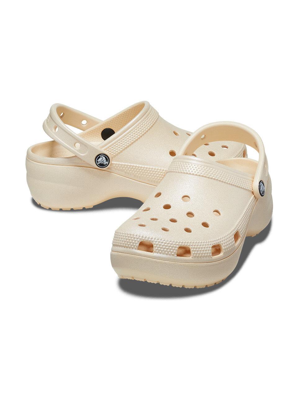 

CrocS Women S claSSic Platform Shimmer Van 23Swcl208590 VANILLAIN Z108/230