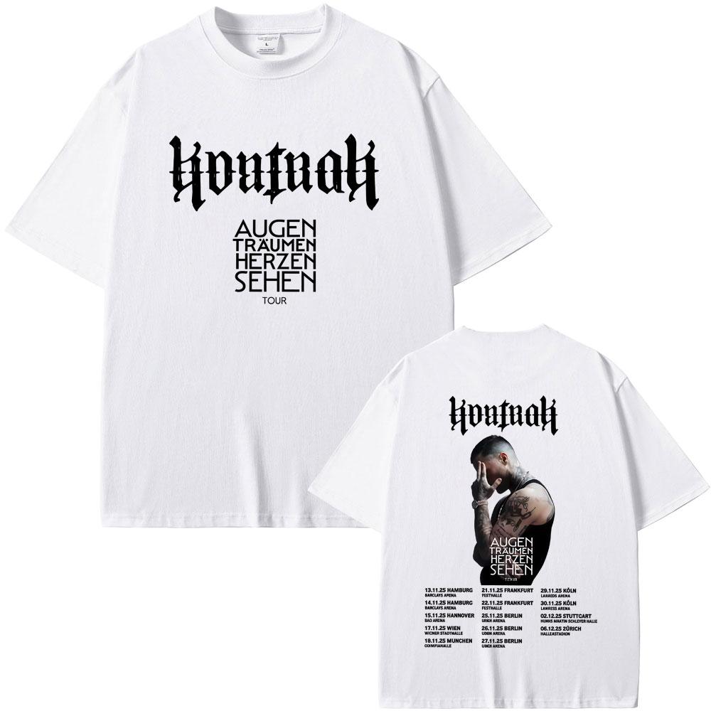 Rapper Kontra K Augen Traumen Herzen Sehen Tour Tshirts Men Women Hip Hop Fashion Pop Music T Shirts Male Oversized Streetwear