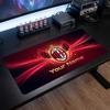 Tappetino per Mouse Grande Personalizzato AC Milan, Stampa Testo Nome Personalizzato, Tappetino da Scrivania Antiscivolo con Logo Calcio, Regalo per Gamer