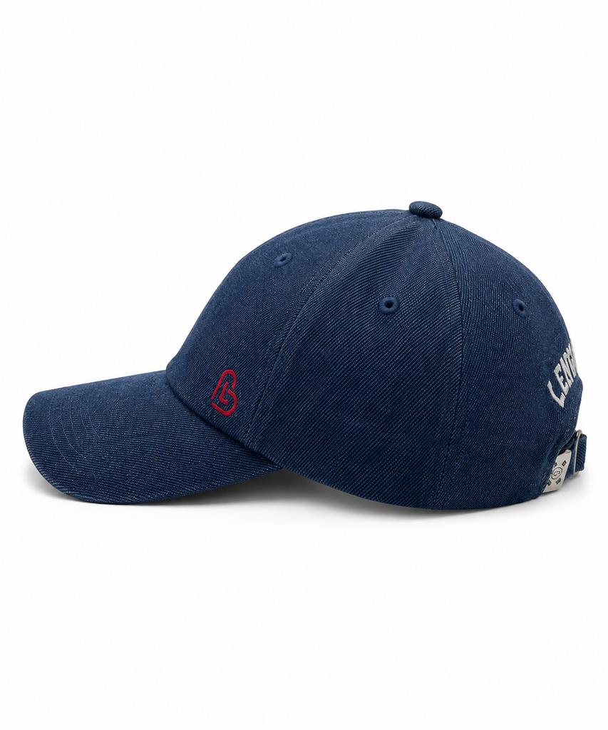 LENGAGEMENT Small Heart Denim Ball Cap [Blue]