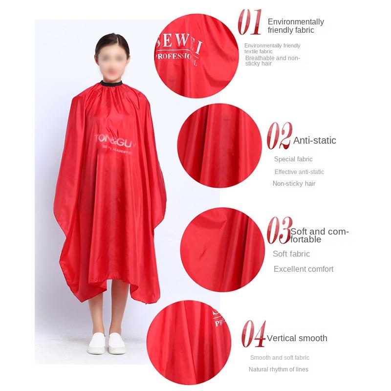 Парикмахерская силиконовая накидка на воротник парикмахерский халат пряжка — фото 5