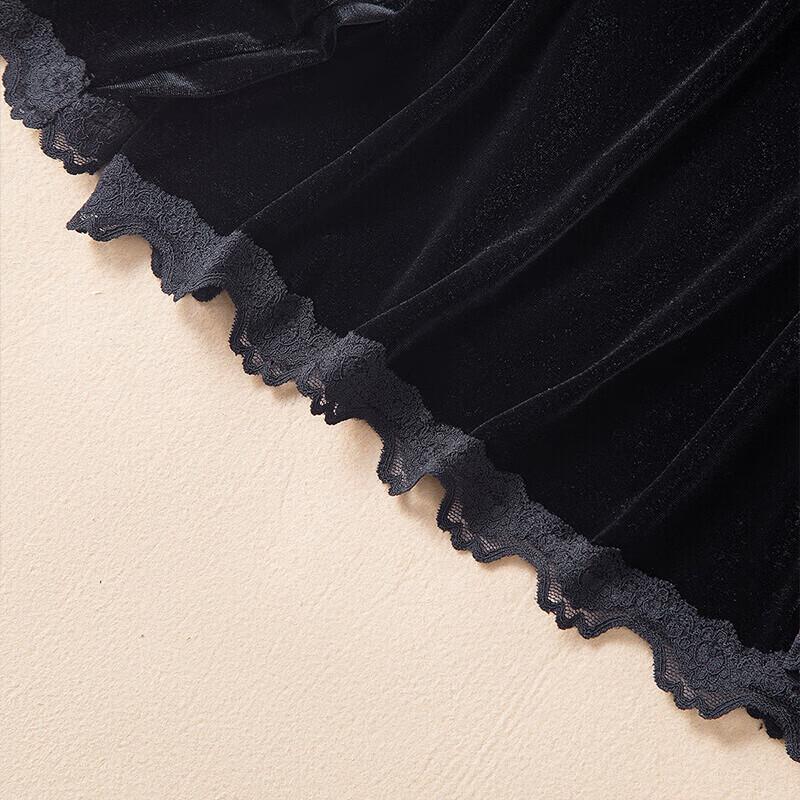 Women's Elegant Lace Trim V-Neck Long Sleeve Blouse