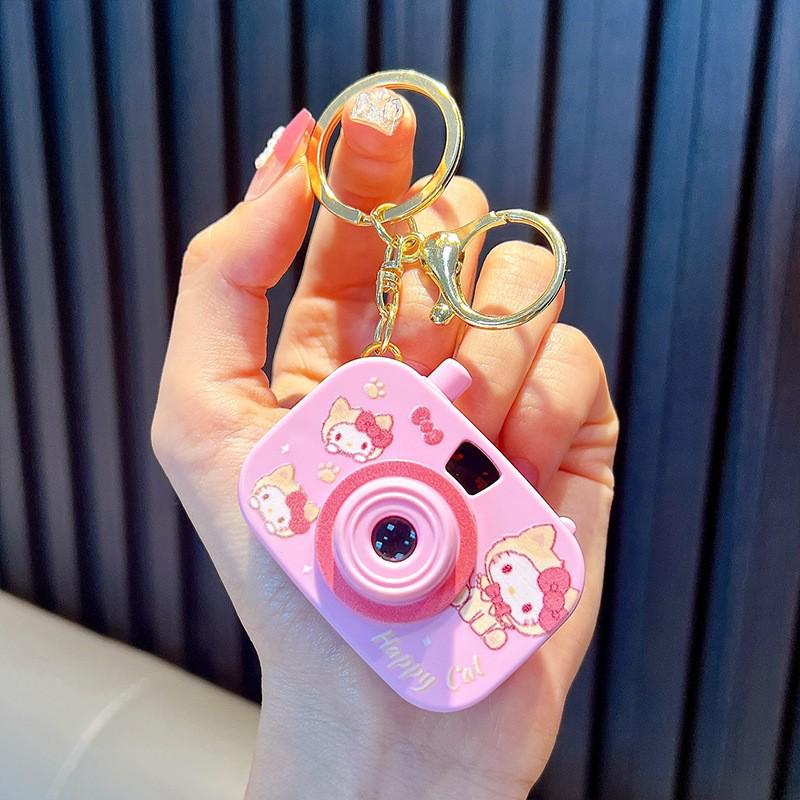 Luminous Cartoon Projector Camera Keychain - Small Gift & Bag Pendant