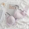 Lace Lingerie Set: Push-up, Wire-Free, Adjustable Support Bra for Small Busts.
