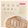 24pcs Almond Shape Press On Nail Medium Length Glossy Glitters Designs Artificial Nail Full Cover False Nail Manicure