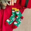 Coral fleece socks women's autumn and winter plush warm tube socks cartoon cute Christmas socks furry sleep socks women