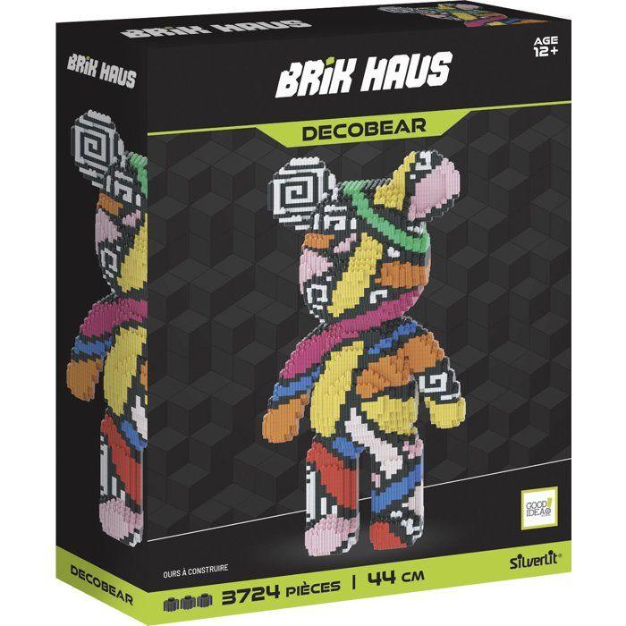 Jeu de construction artistique - SILVERLIT - Brik Haus Ours XXL - Plus de 3600 pièces - Objet déco contemporain