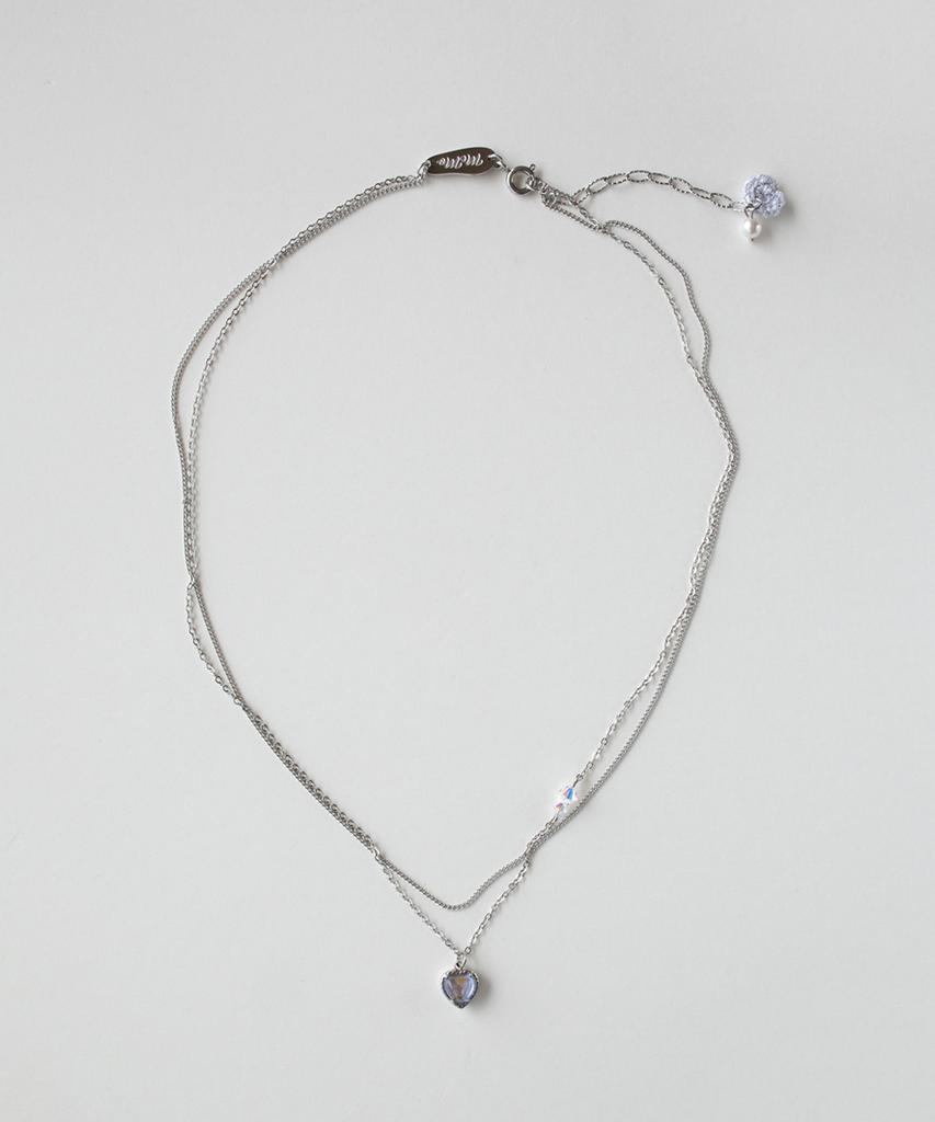 Merrymotive Aurora Heart 2 Chain Surgical Necklace