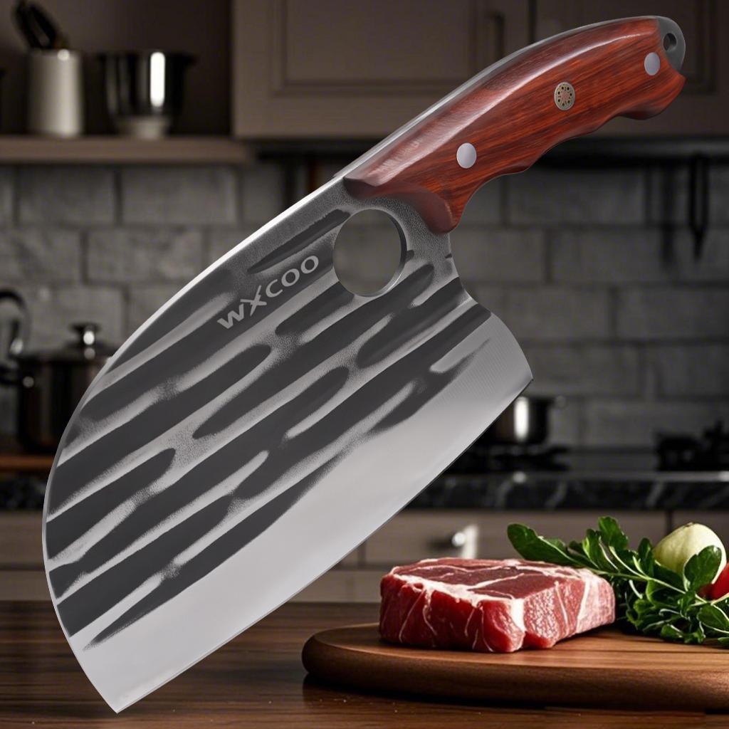 Professional Handmade Meat Cleaver Stainless Steel Knife sharpener Chef Knife Boning Knife Kitchen Knives Cleaver
