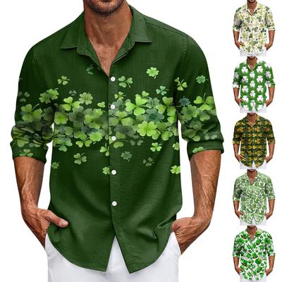 Men's Casual Button-Down Long-Sleeve Shirt