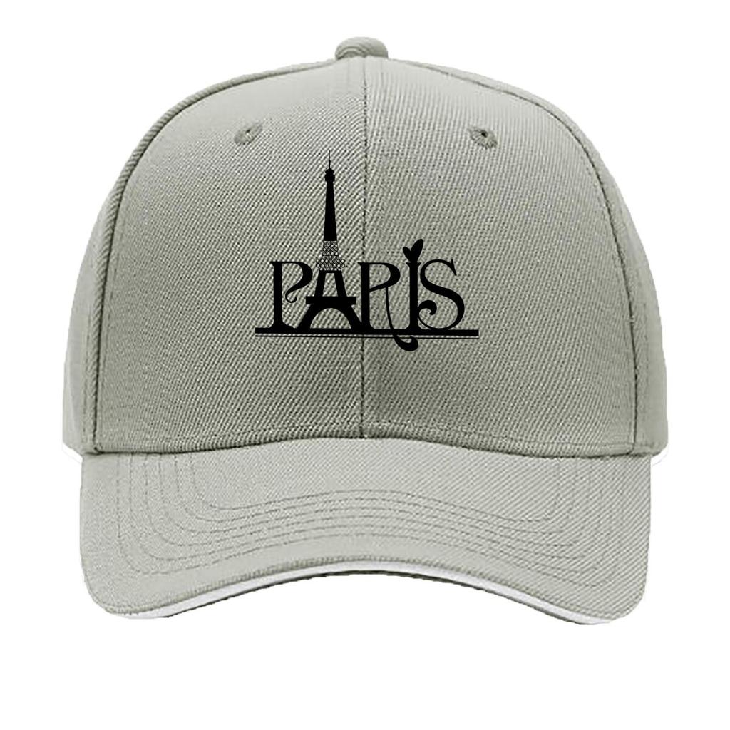 Paris Eiffel Tower Print Adjustable Snapback Hat Casual Outdoor Cap Sandwich Baseball Cap