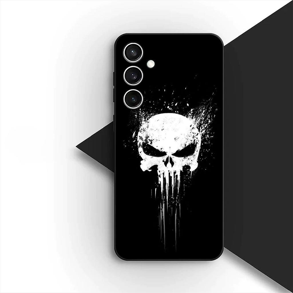 Protective Cover for Xiaomi Redmi Note 12 11 10 A3 Pro 10A 10C 12C Note12 5G 4G Casing Phone Case The Punisher Marvel Skull