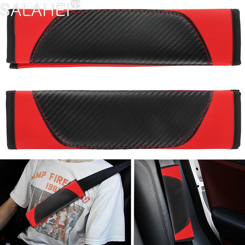 WAK3 Car Seat Belt Cover Shoulder Neck Soft Pad For Mercedes Benz AMG W220 W206 W203 W211 W205 W212 W201 W210 GLK Car Accessories