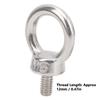 4pcs Durable Shoulder Eye Bolts M6 Metric Thread Threaded Eyebolts  Heavy Duty Lifting
