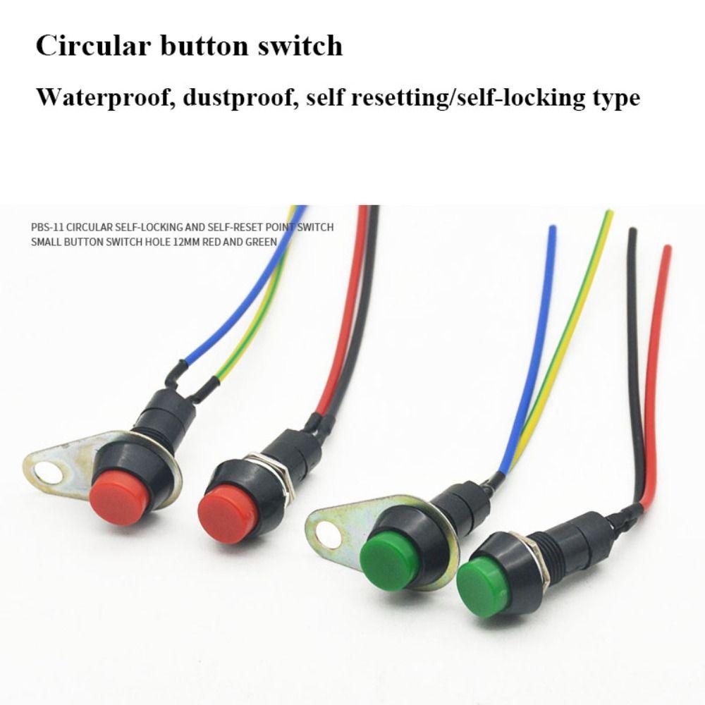 2pcs Plastic Motorcycle Modification Accessories Independent Switch  Electric Vehicle Accessories
