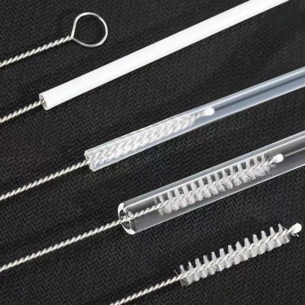 10Pcs Nylon Straw Cleaner Brush For Bottle Tube Pipe