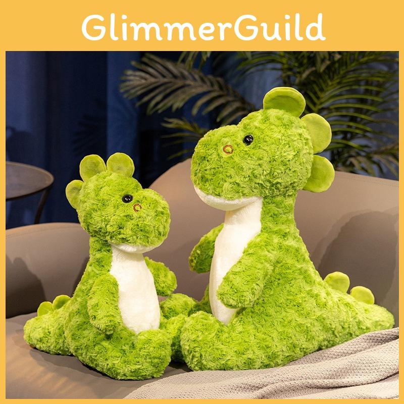 Dinosaur Green Adorable Plush Toy Soft Stuffed Animal Pillow For Sleep Comfort